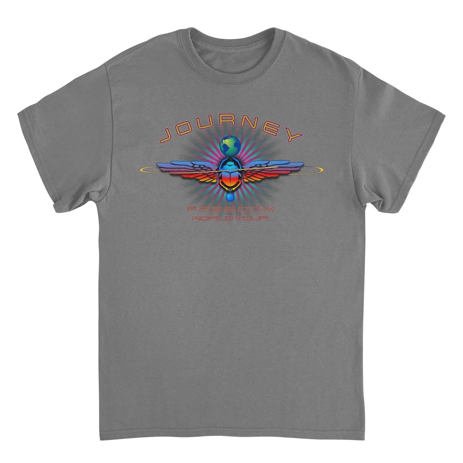 Journey Freedom World Tour Scarab Charcoal Gray T-Shirt