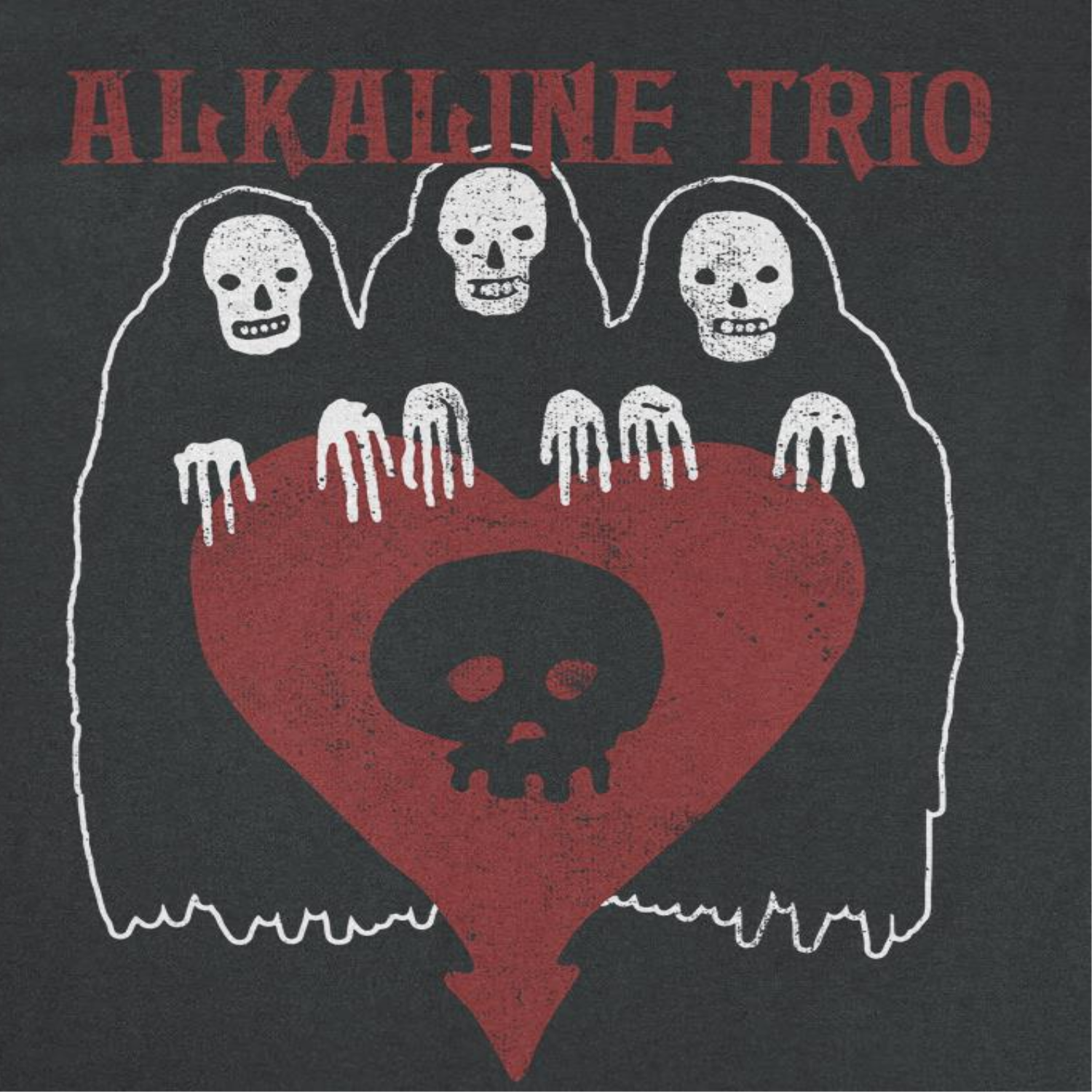 Alkaline Trio Band Ghoul Trio Black T-Shirt