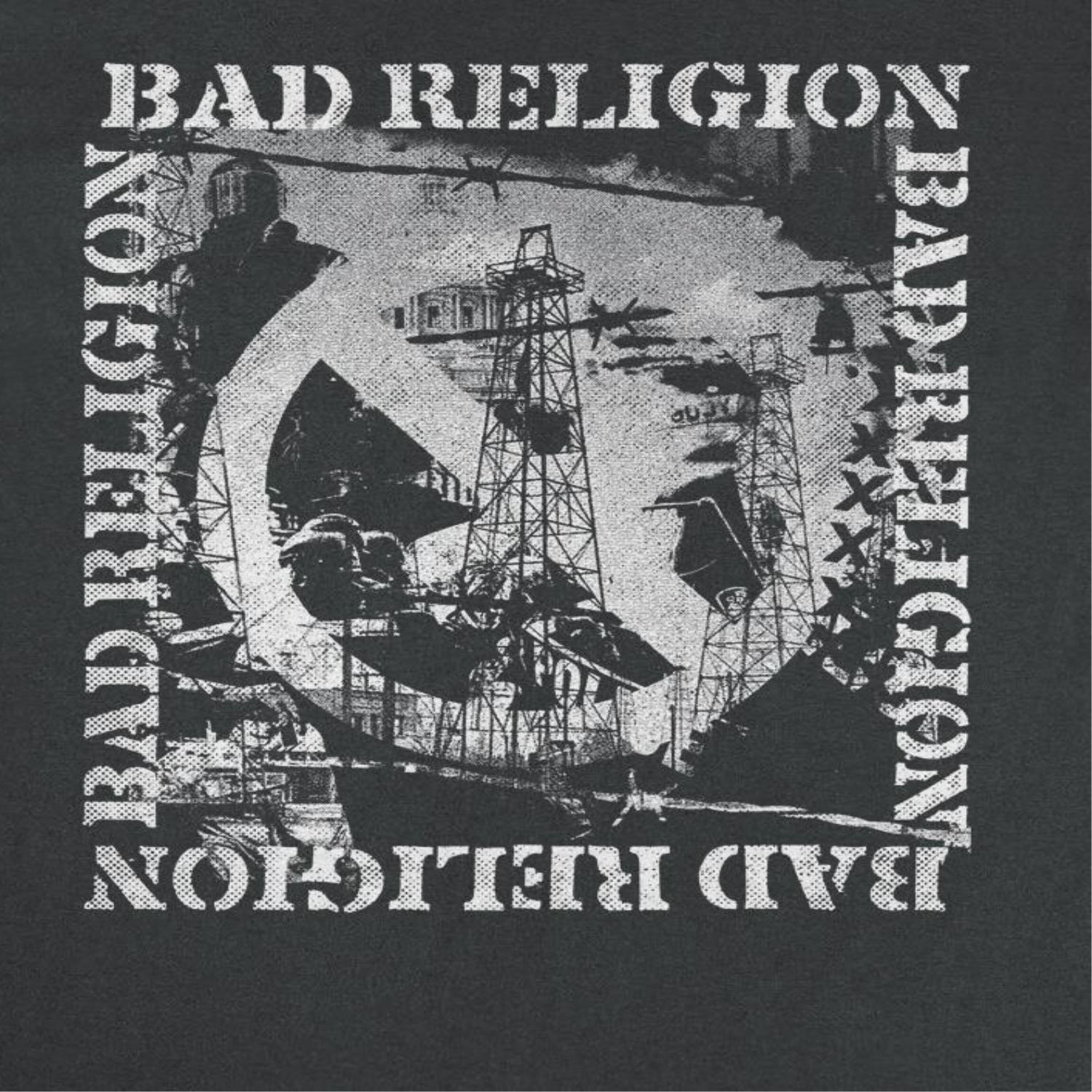 Bad Religion Band This Is Hell Front Black T-Shirt