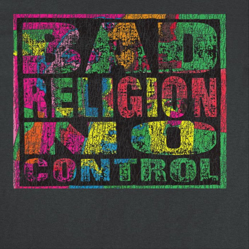 Bad Religion Band No Control Distress Black T-Shirt