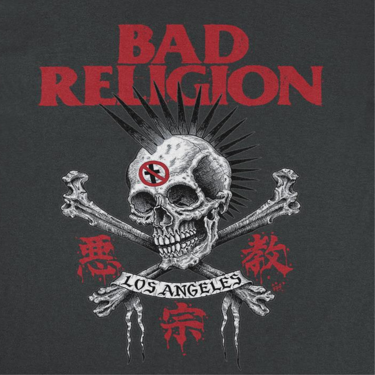 Bad Religion Band Bad Religion Tokyo La Black T-Shirt