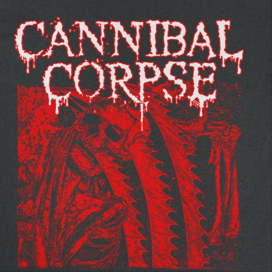 Cannibal Corpse Band Saw Face Black T-Shirt