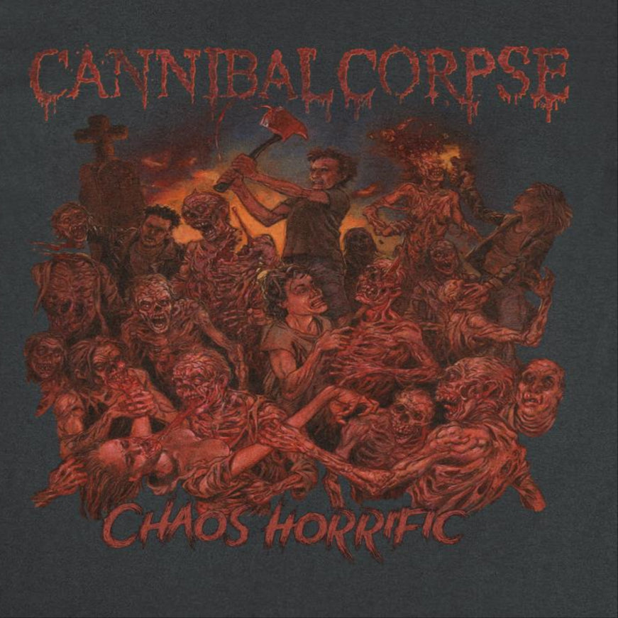 Cannibal Corpse Chaos Horrific Front Graffic Black T-Shirt