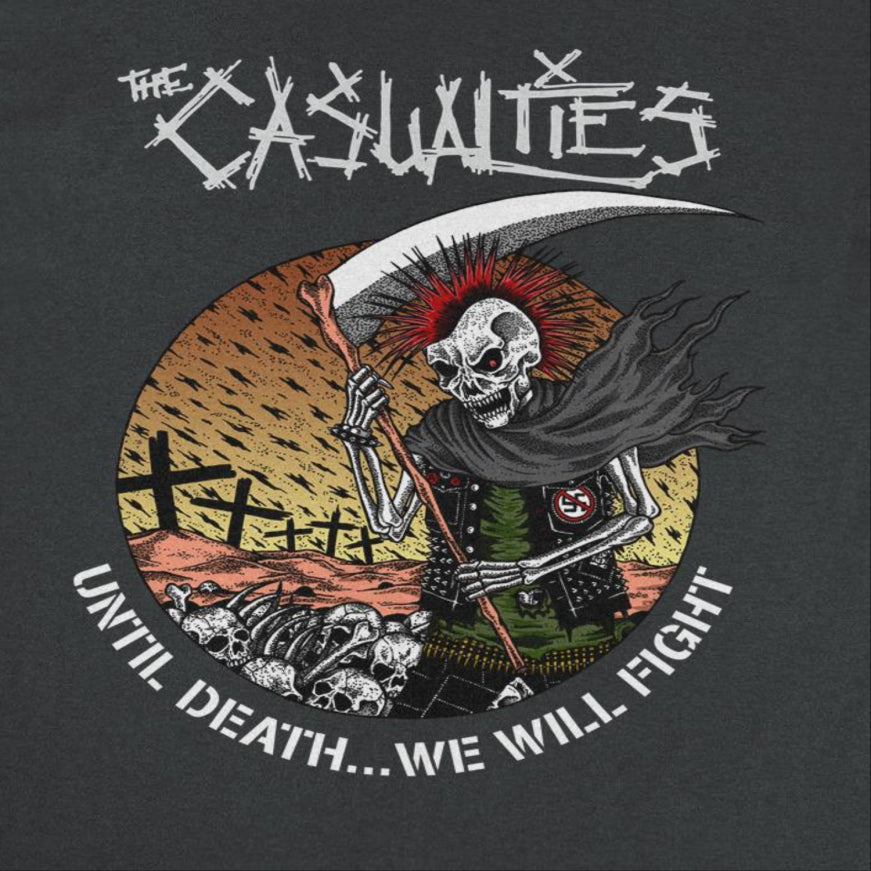 The Casualties Until Death Front Artwork Black T-Shirt