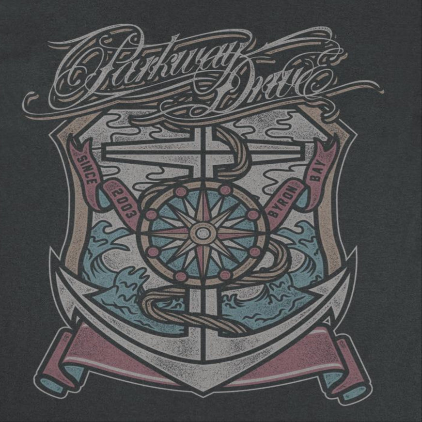 Parkway Drive Band Byron Bay 2003 Black T-Shirt