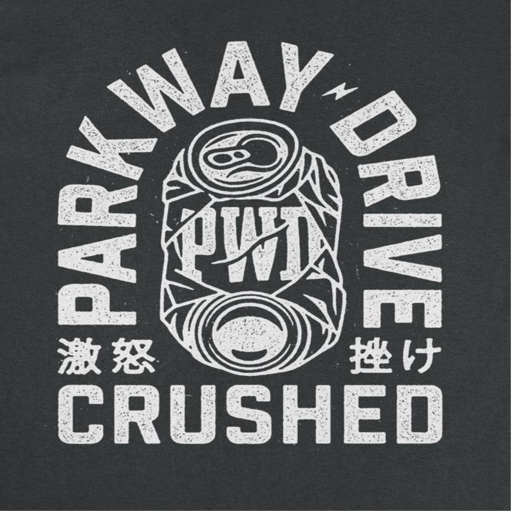Parkway Drive Band Crushed Can Pwd Black T-Shirt