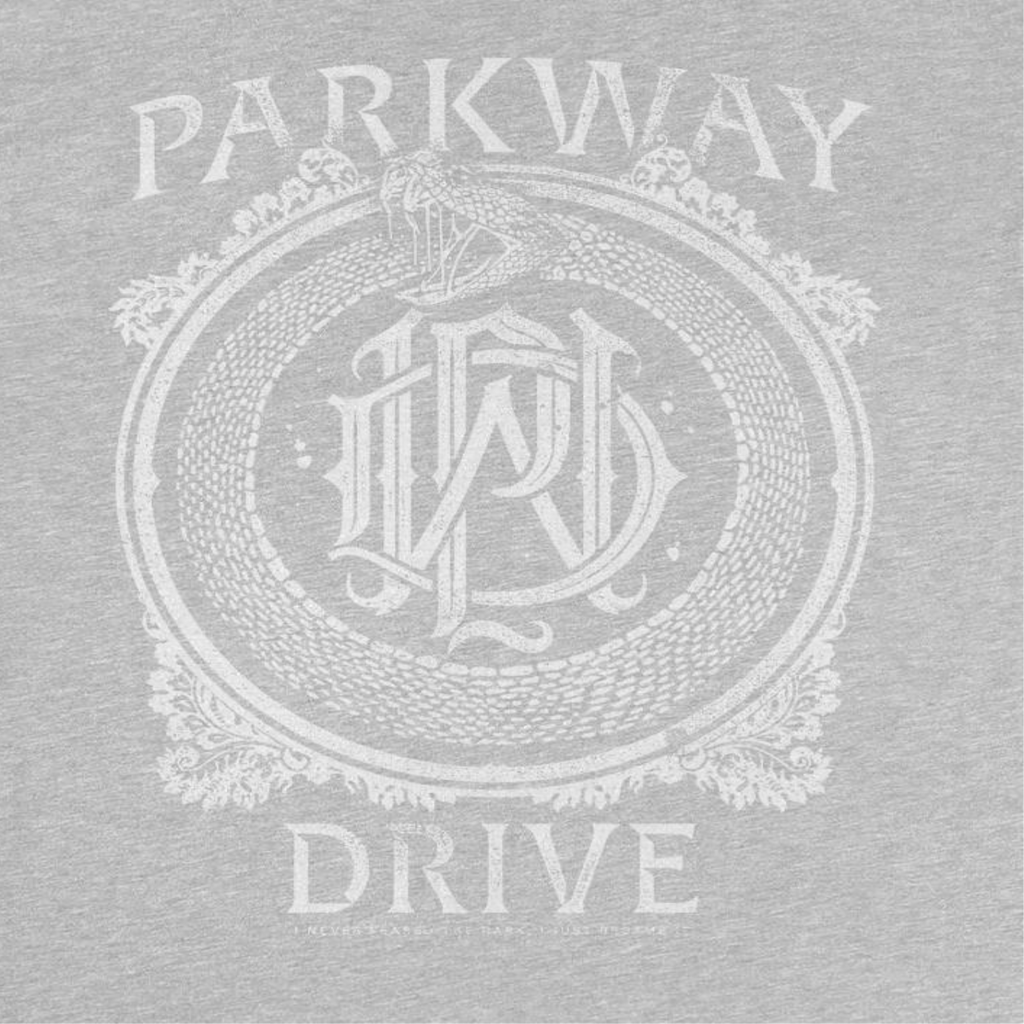 Parkway Drive Snake Monogram Light Grey T-Shirt