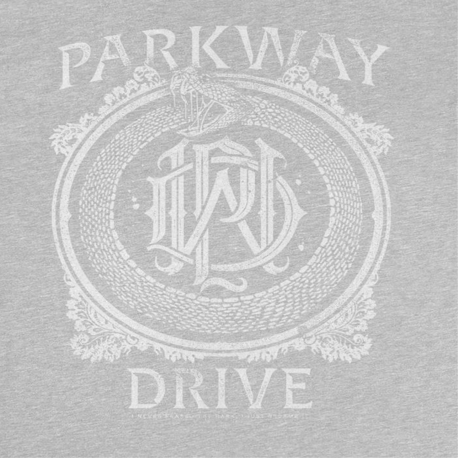 Parkway Drive Snake Monogram Light Grey T-Shirt