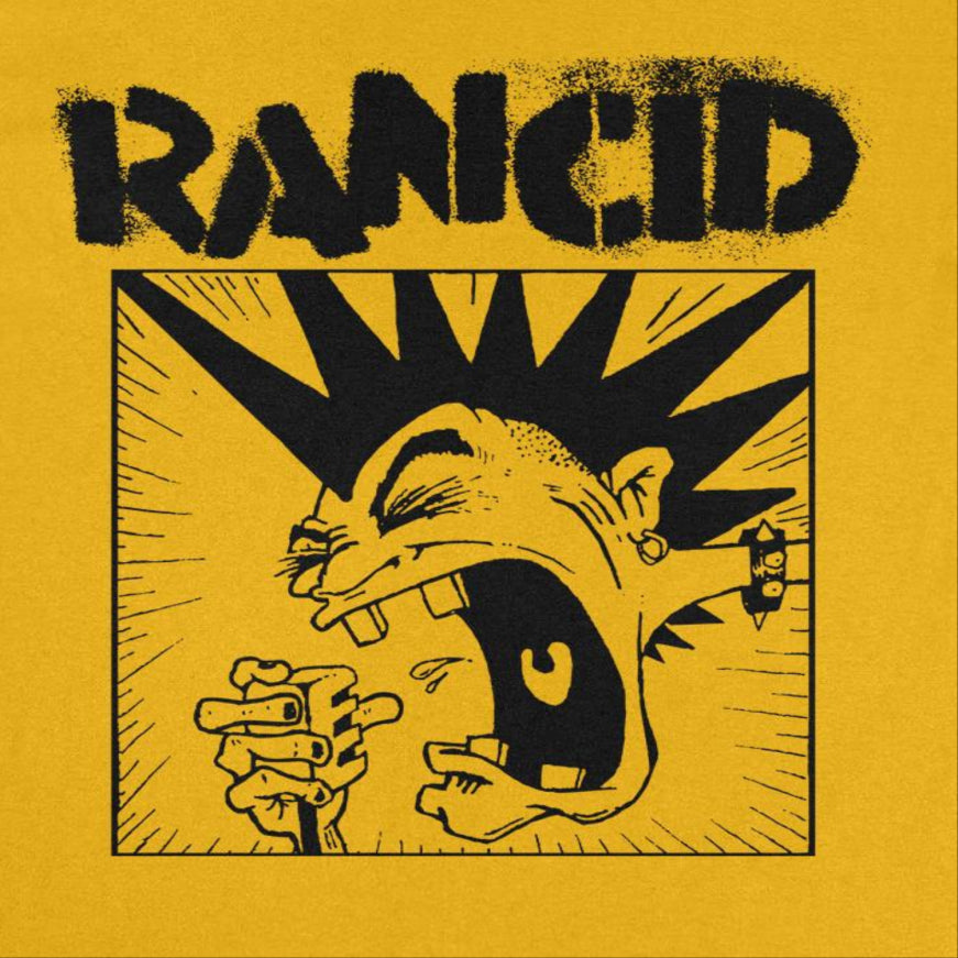 Rancid Mohawk Front Gold Band T-Shirt