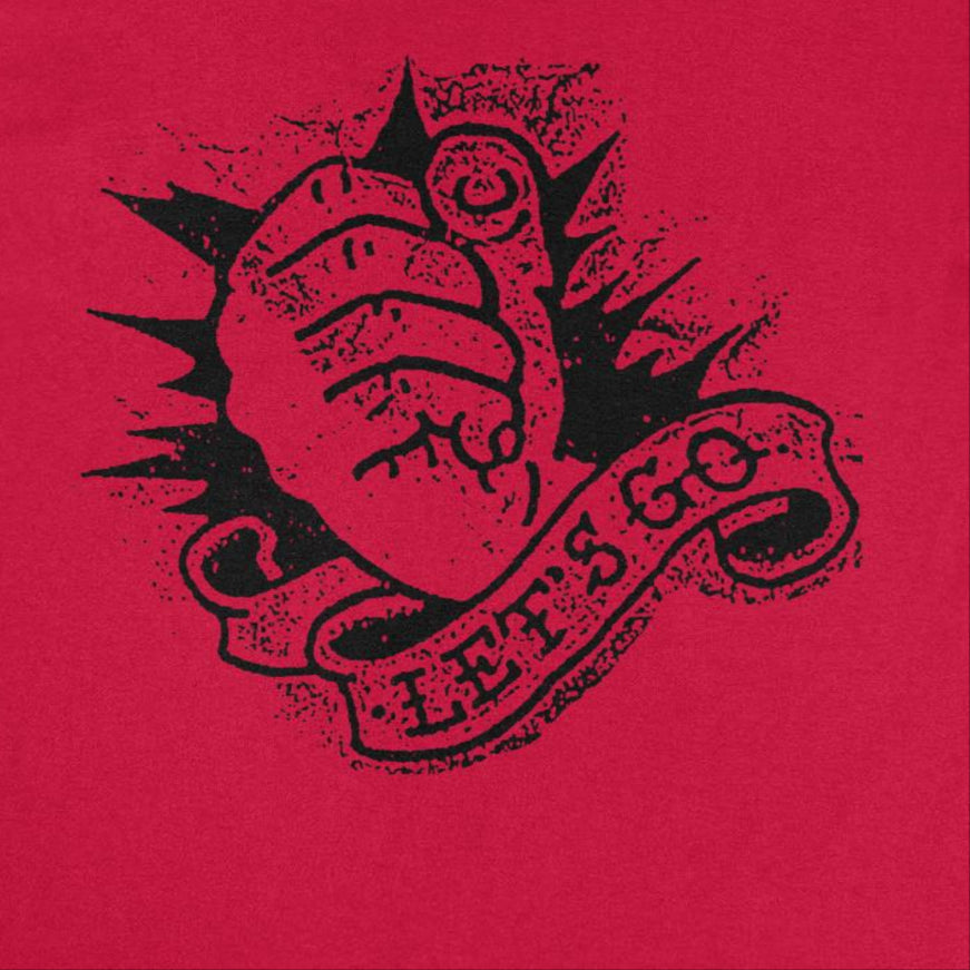 Rancid Punk Band Lets Go Burgandy Red T-Shirt