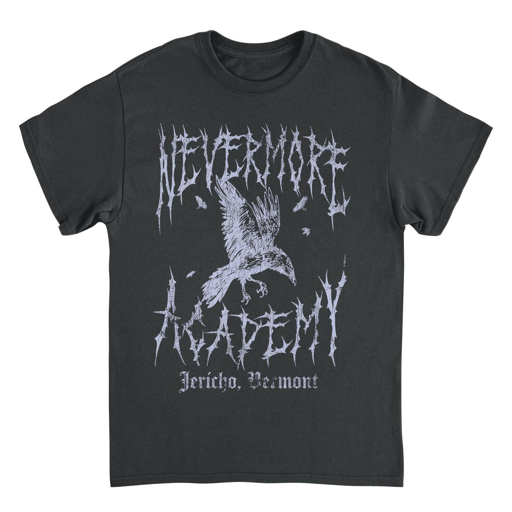 Wednesday Nevermore Academy Jericho VT Black T-Shirt