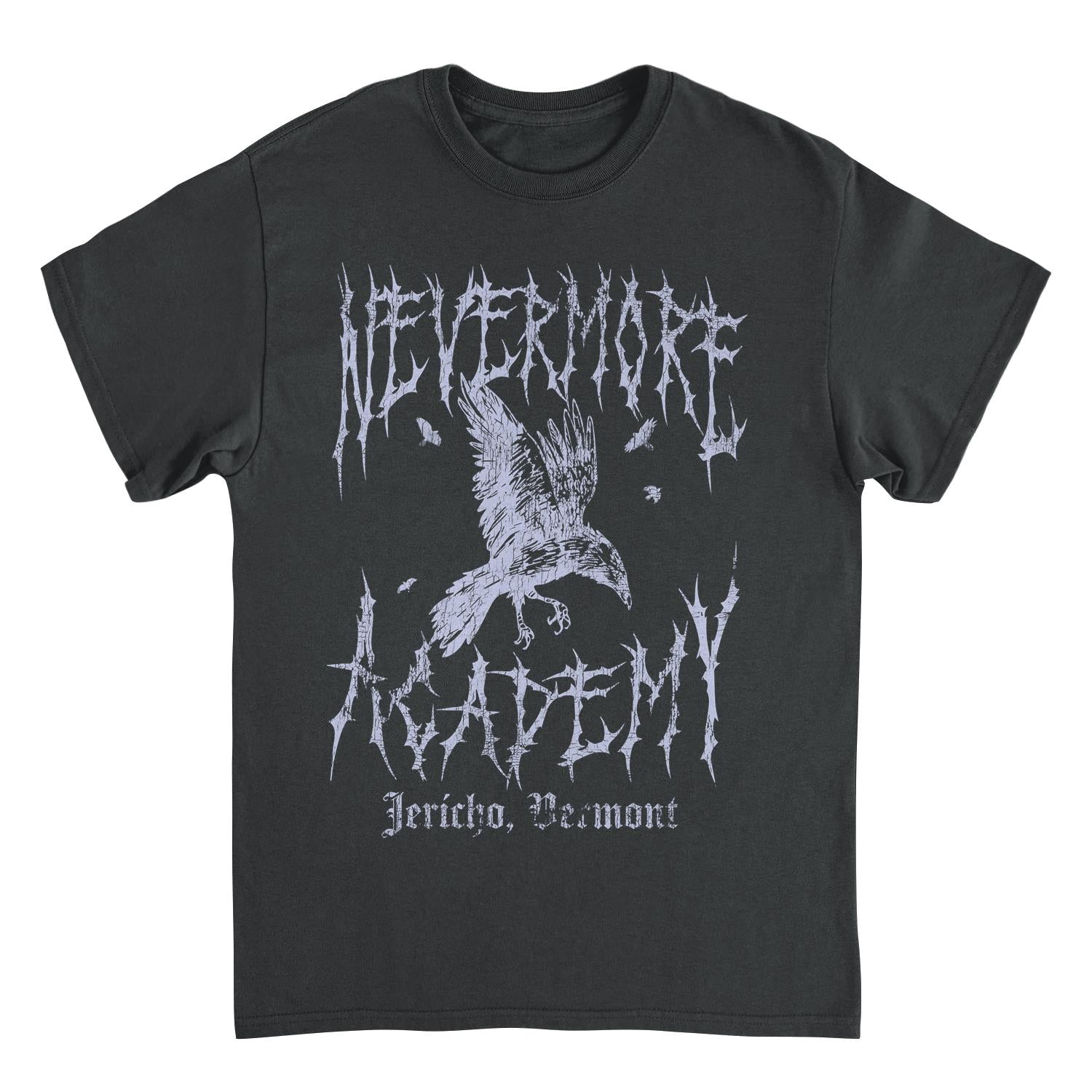 Wednesday Nevermore Academy Jericho VT Black T-Shirt