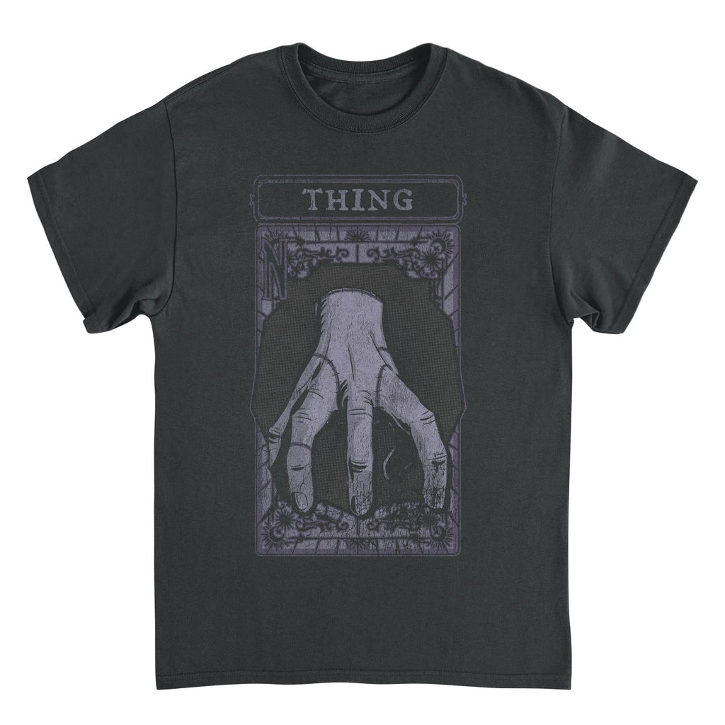 Wednesday Thing Tarot Card Black T-Shirt