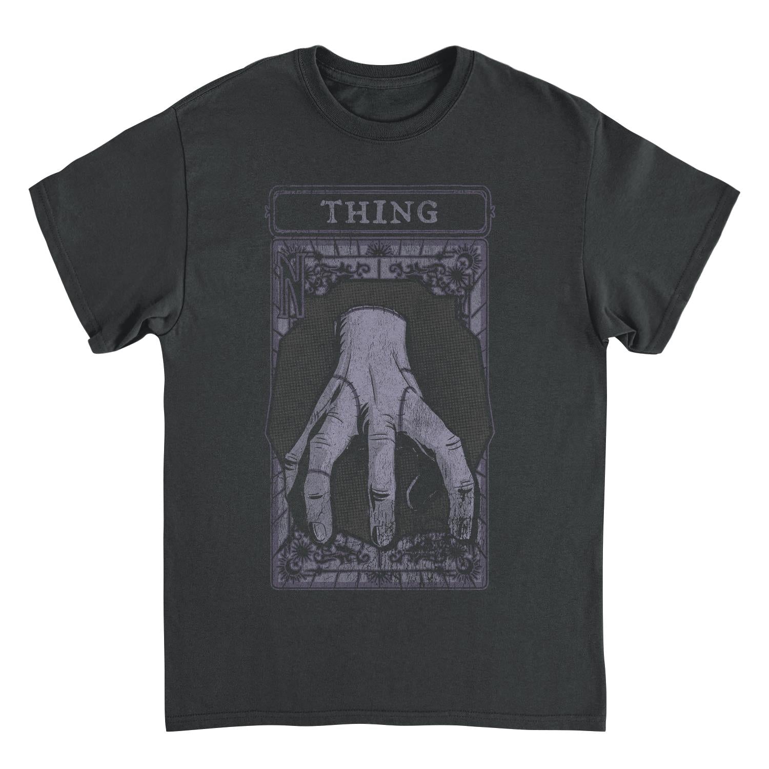 Wednesday Thing Tarot Card Black T-Shirt