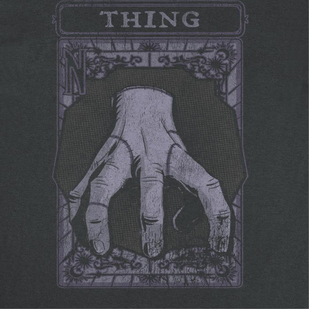 Wednesday Thing Tarot Card Black T-Shirt