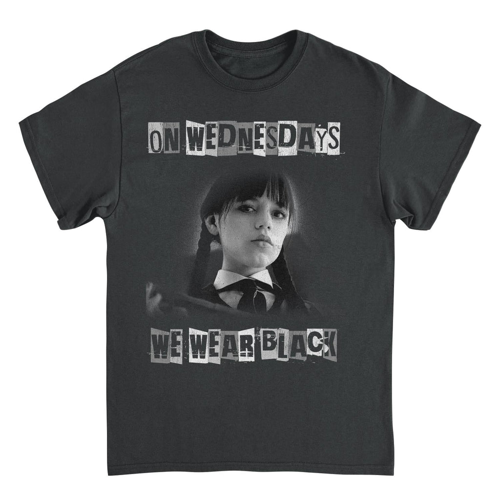 Wednesday On Wednesday We Wear Black Black T-Shirt
