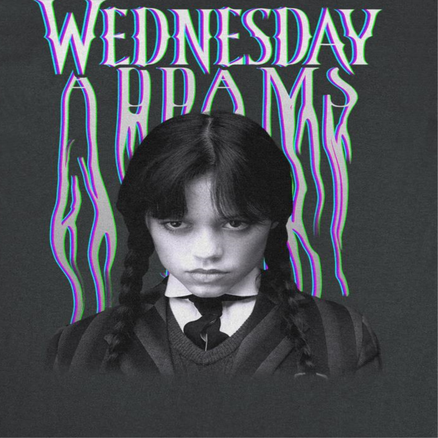 Wednesday Addams Melt Black T-Shirt