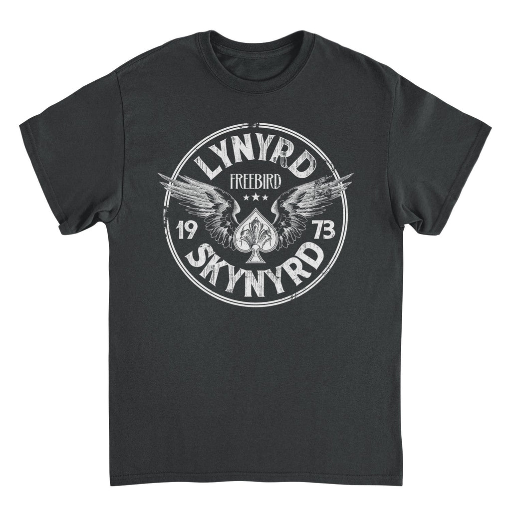 Lynyrd Skynyrd Firebird 1973 Ace Circle Black T-Shirt