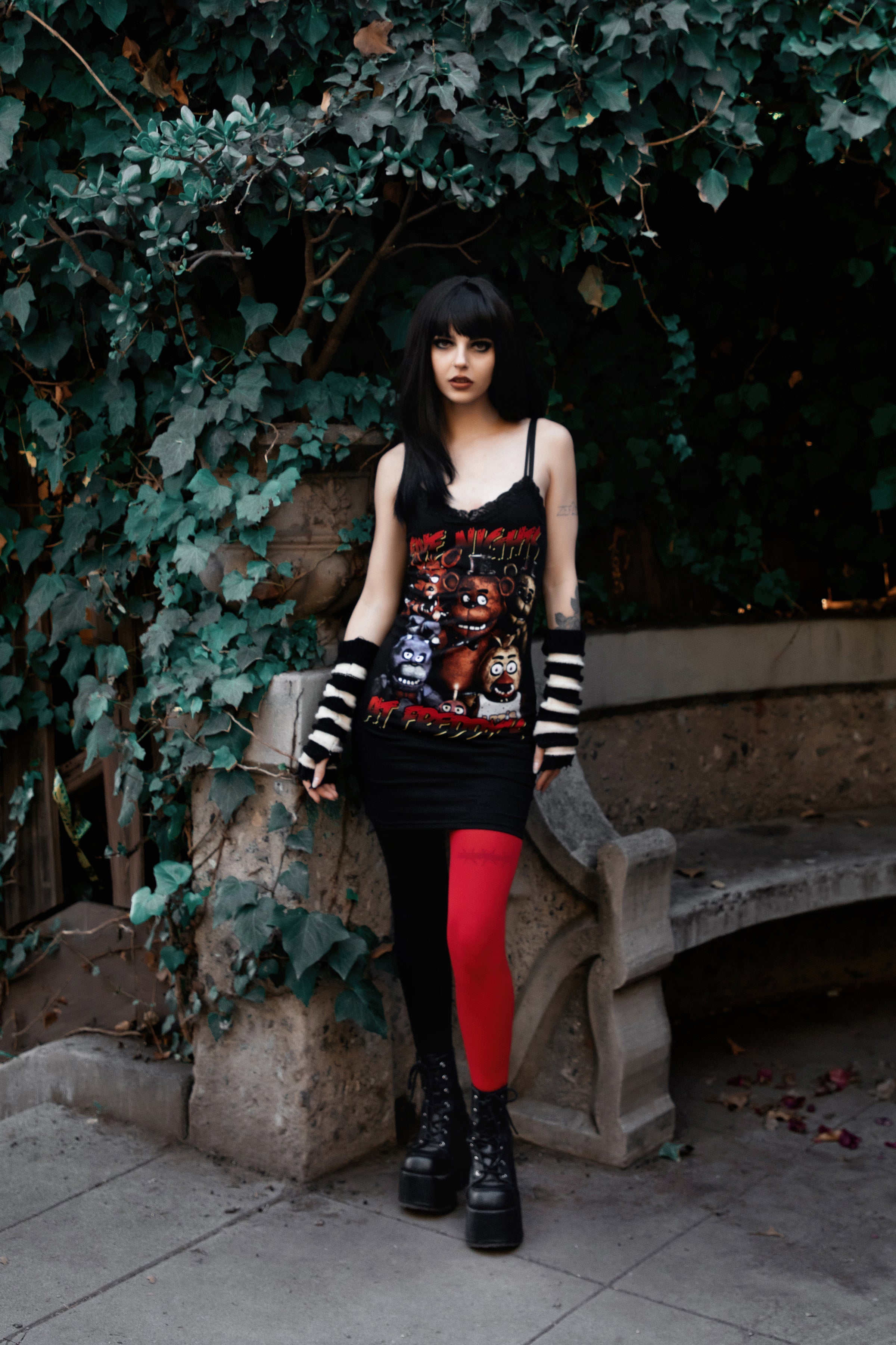 Vera's Eyecandy Five Nights at Freddy's Lace Strap Dress