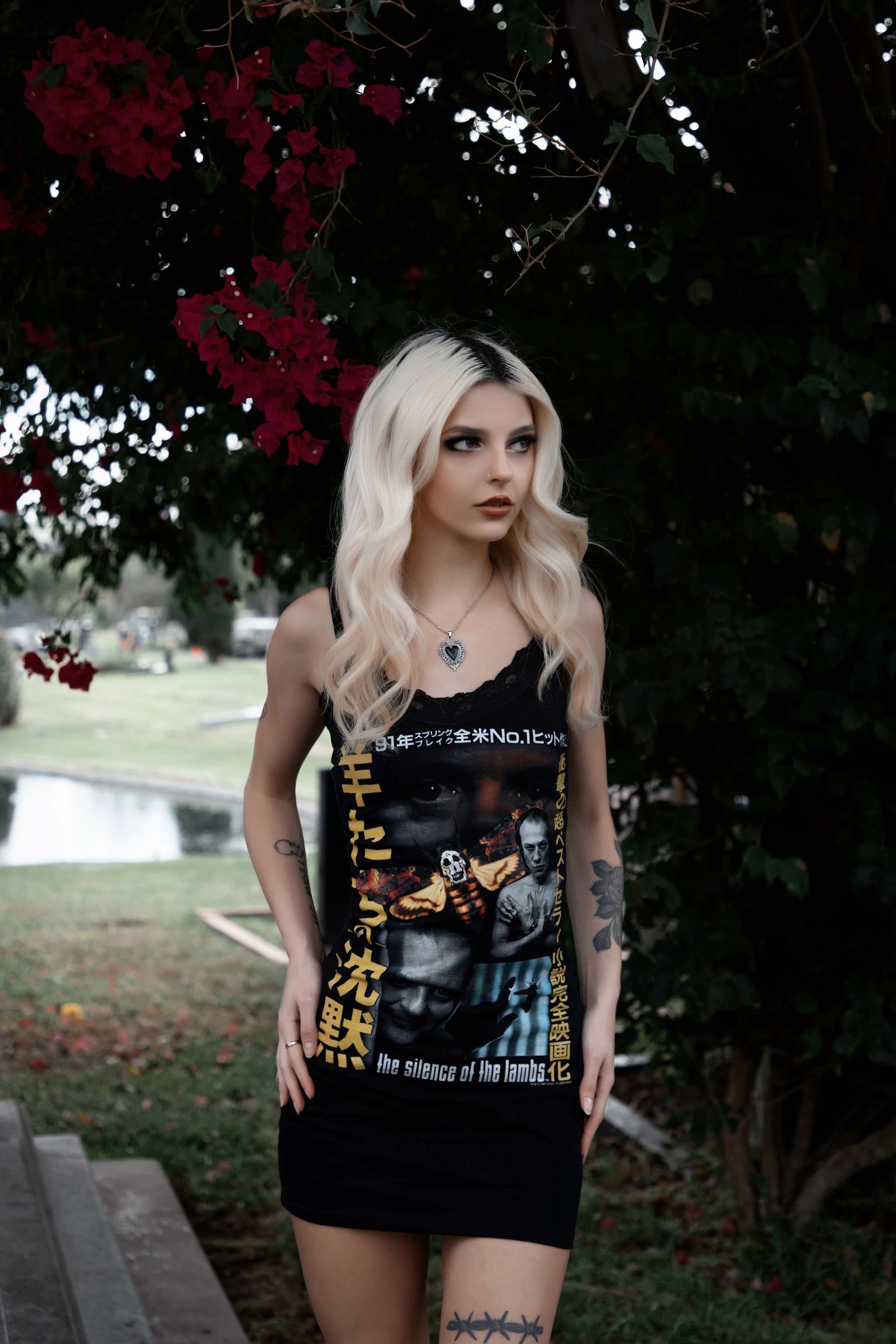 Vera's Eyecandy The Silence of The Lambs Lace Strap Dress