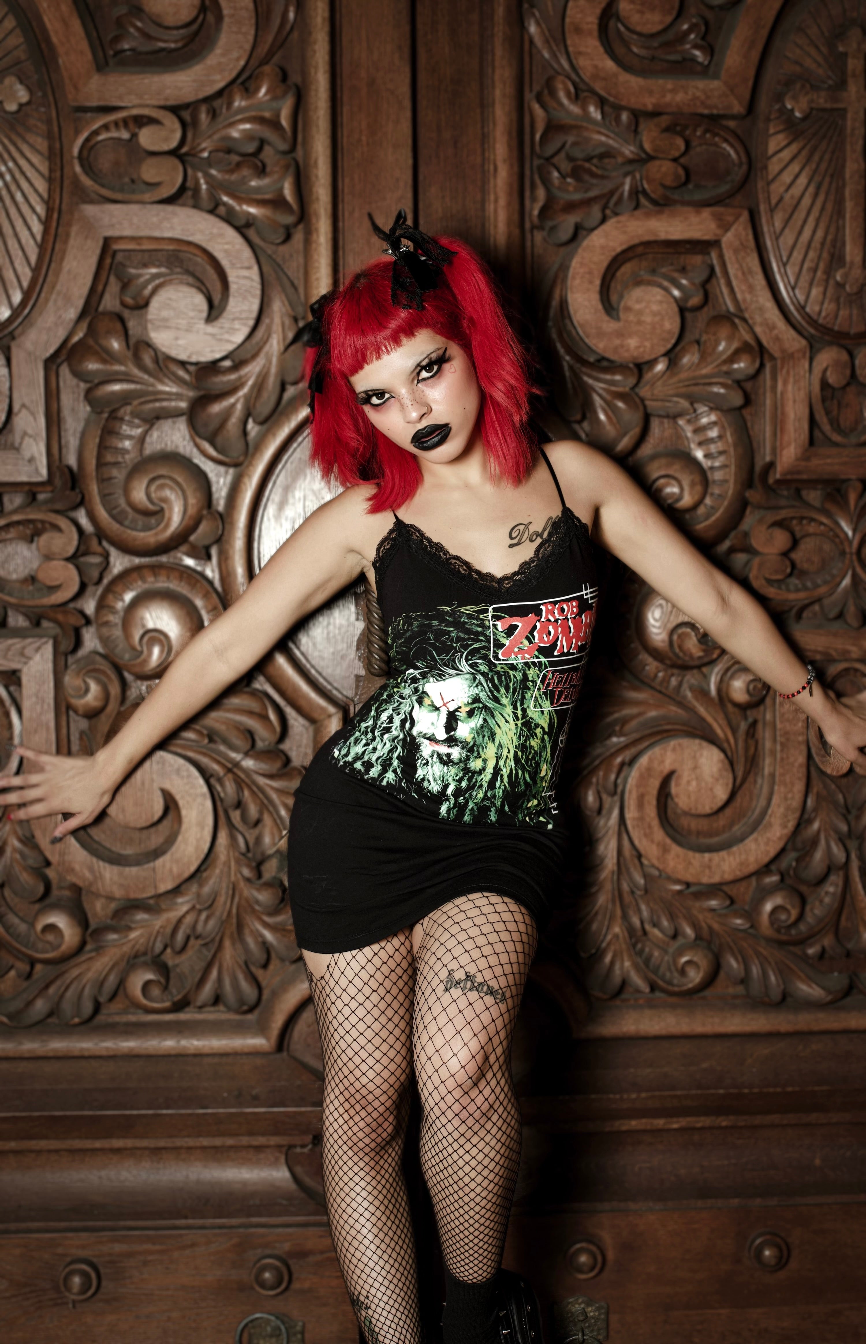 Vera's Eyecandy Rob Zombie Lace Strap Dress