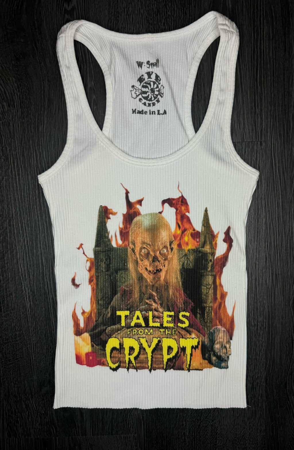 Vera's Eyecandy Tales from the Crypt Ribbed Tank Top