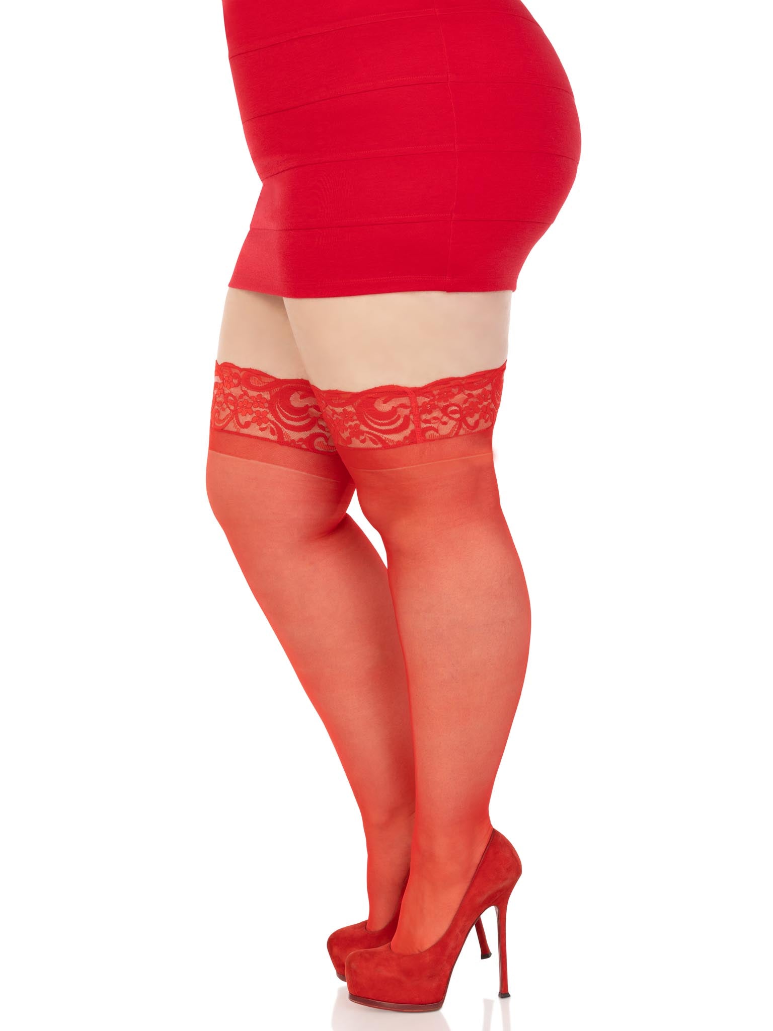 Leg Avenue Plus Nora Thigh High Stockings