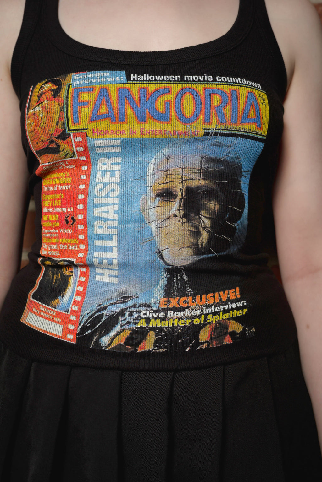 Vera's Eyecandy Pinhead X Fangoria Ribbed Tank Top