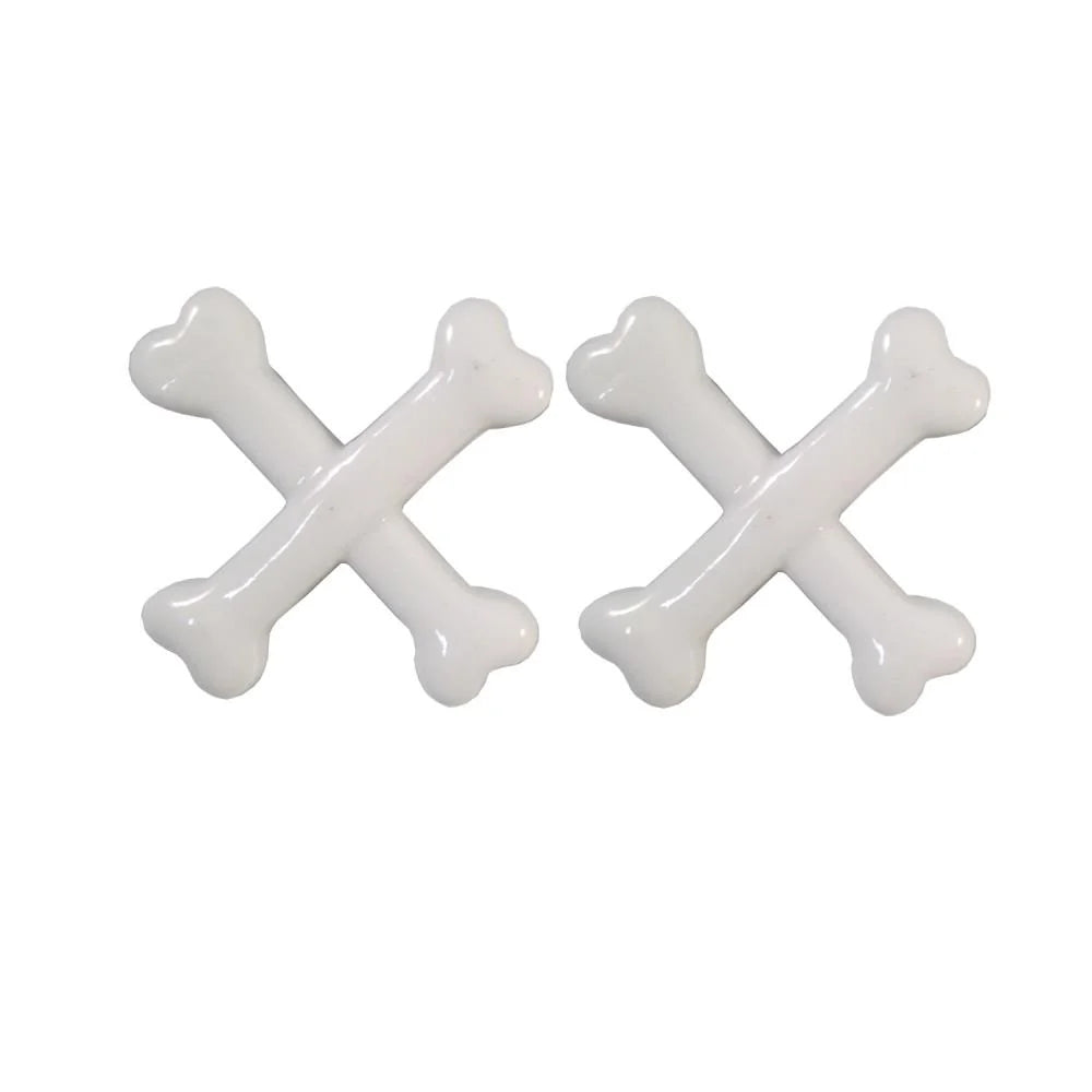 Kreepsville 666 Crossbones Hairslide White