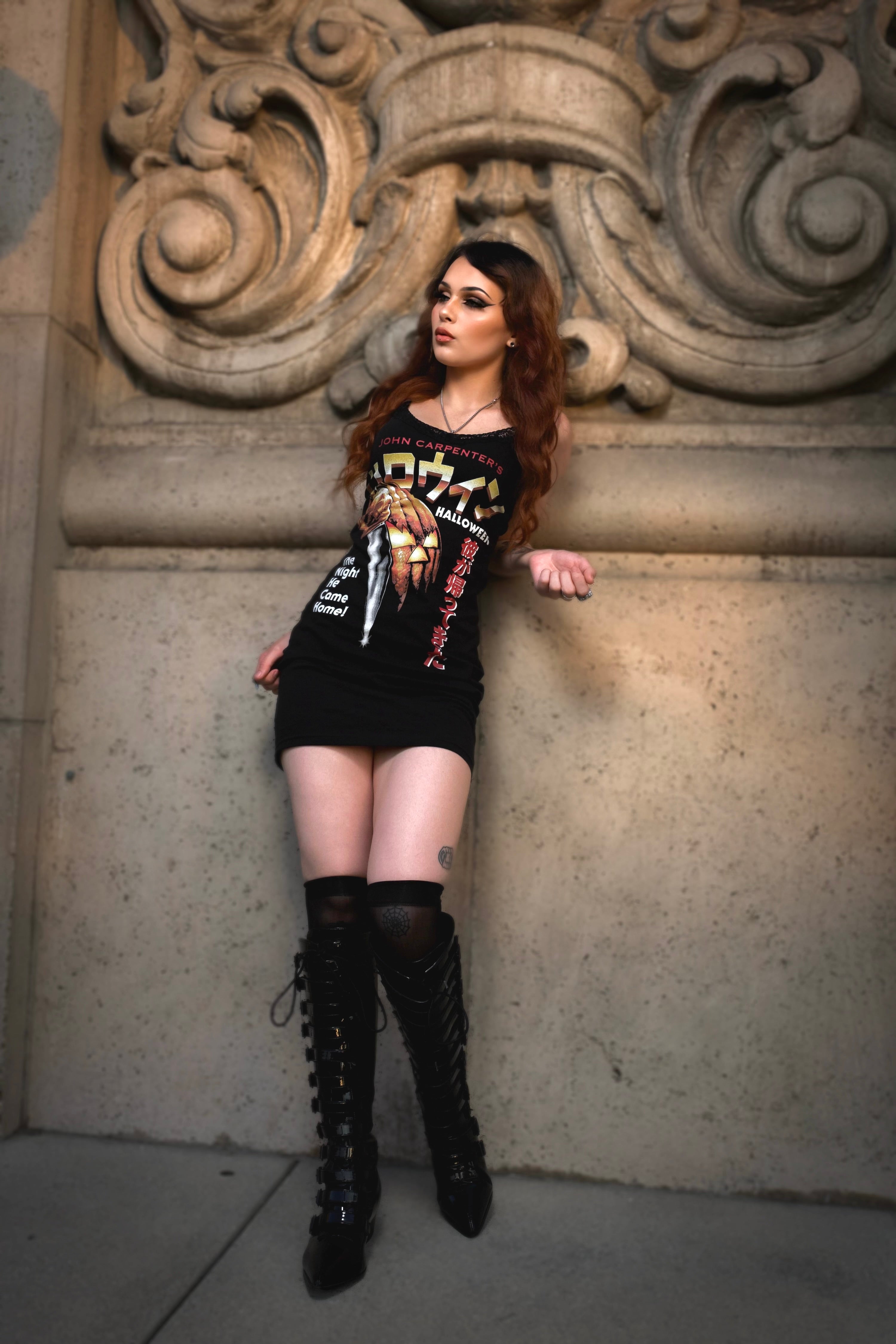 Vera's Eyecandy Halloween Japanese Flyer Lace Strap Dress