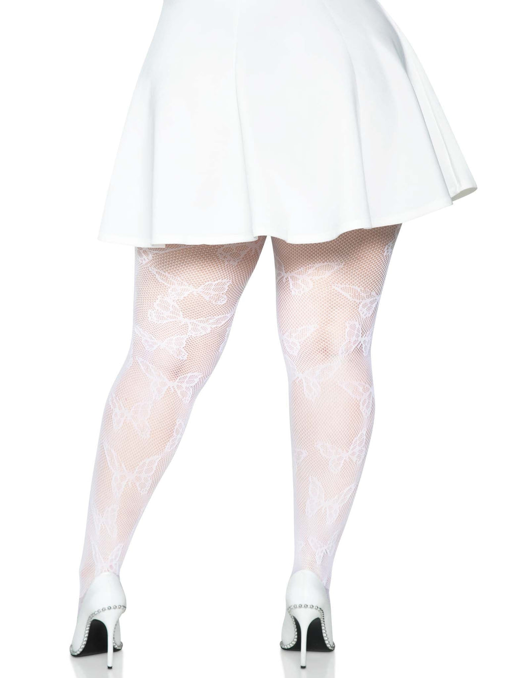 Leg Avenue Plus Butterfly Fishnet Tights