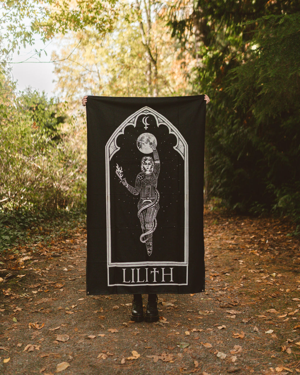 The Pretty Cult Lilith Goddess Wall Tapestry