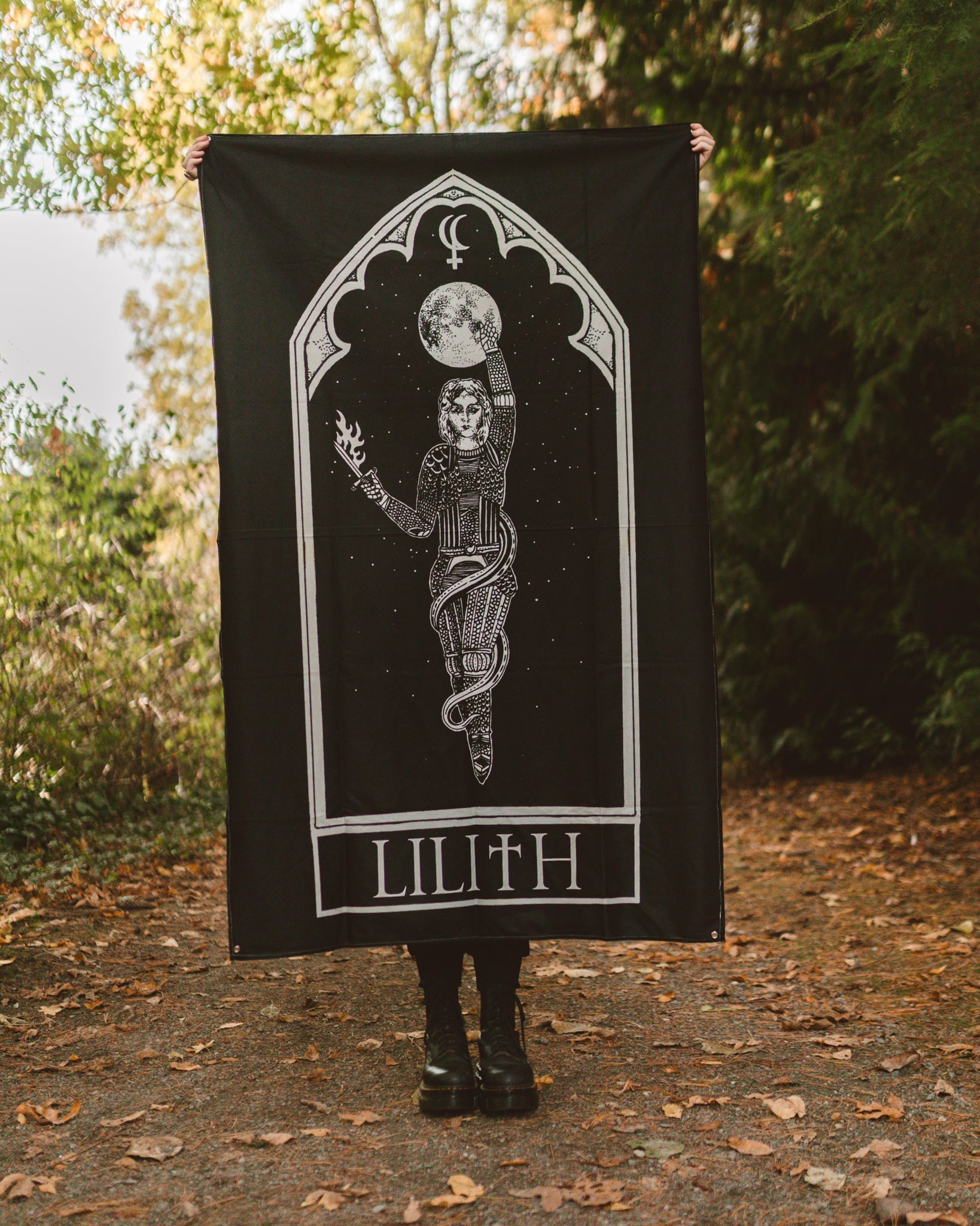 The Pretty Cult Lilith Goddess Wall Tapestry