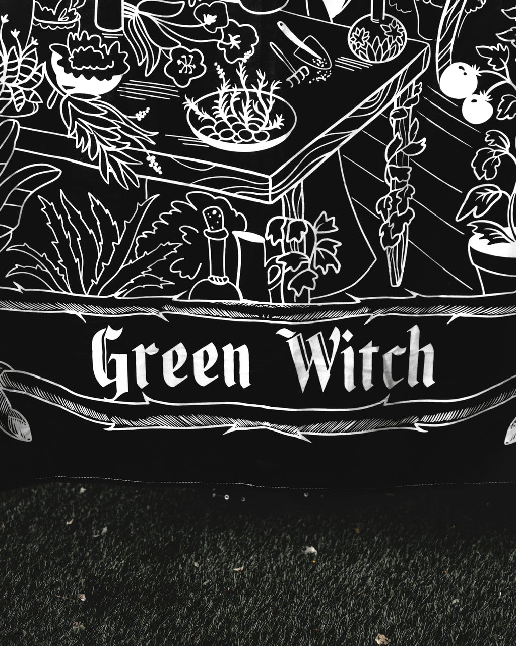 The Pretty Cult Green Witch Wall Tapestry