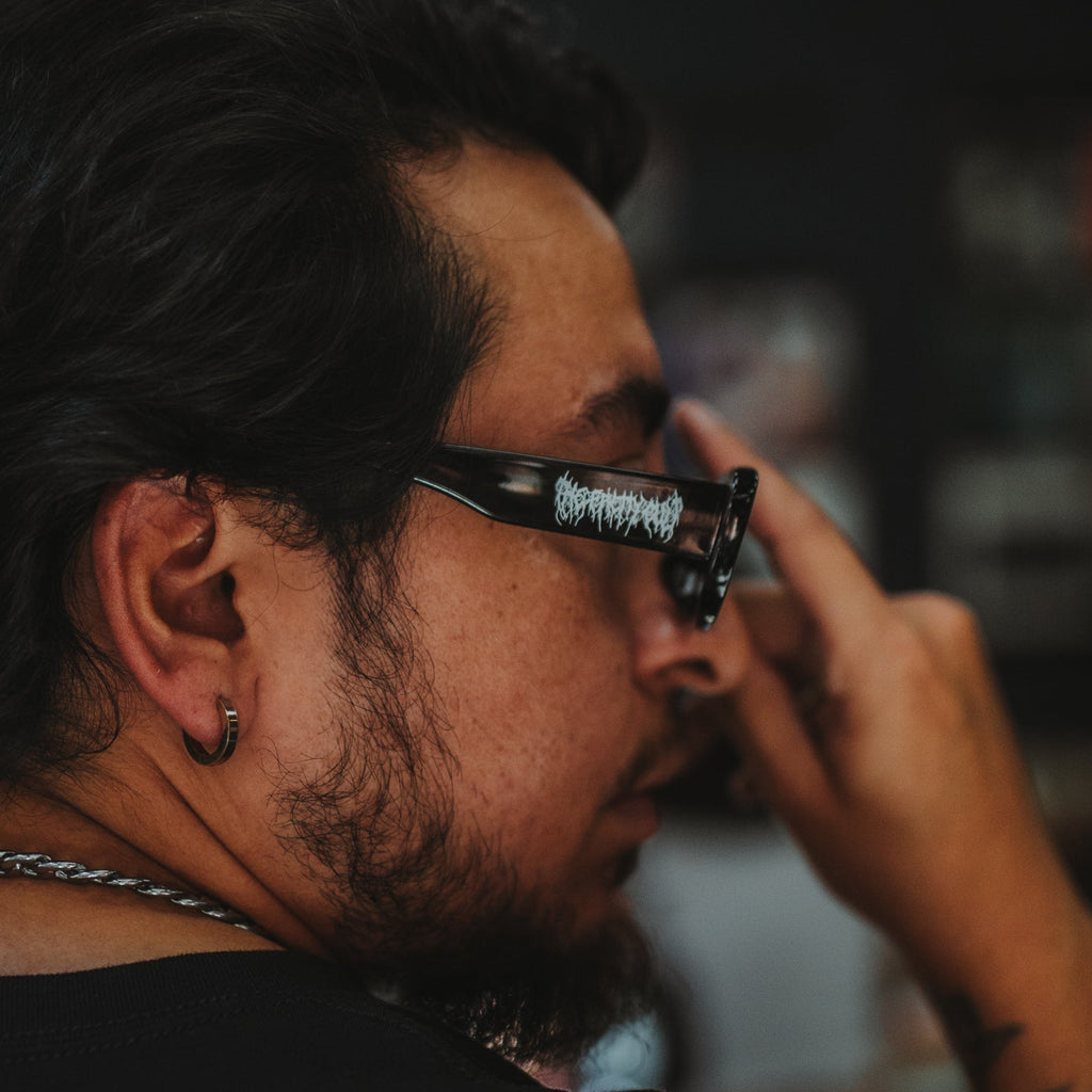 The Pretty Cult TPC Black Metal Logo Sunglasses