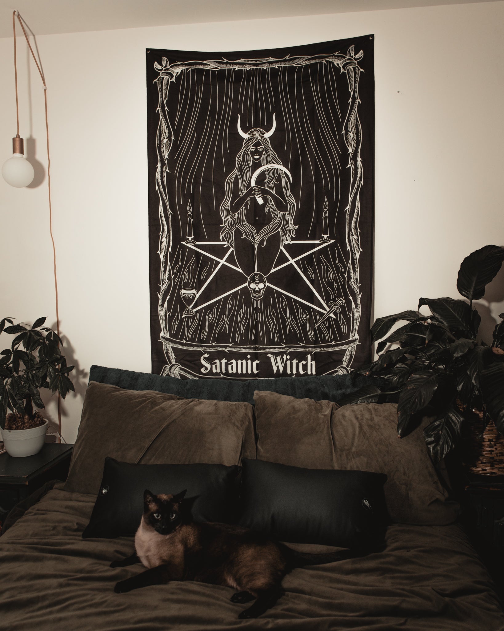 The Pretty Cult Satanic Witch Wall Tapestry