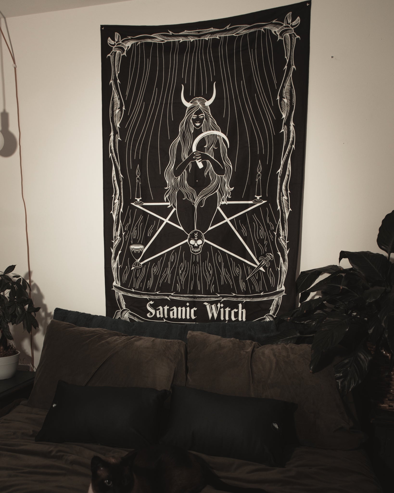 The Pretty Cult Satanic Witch Wall Tapestry
