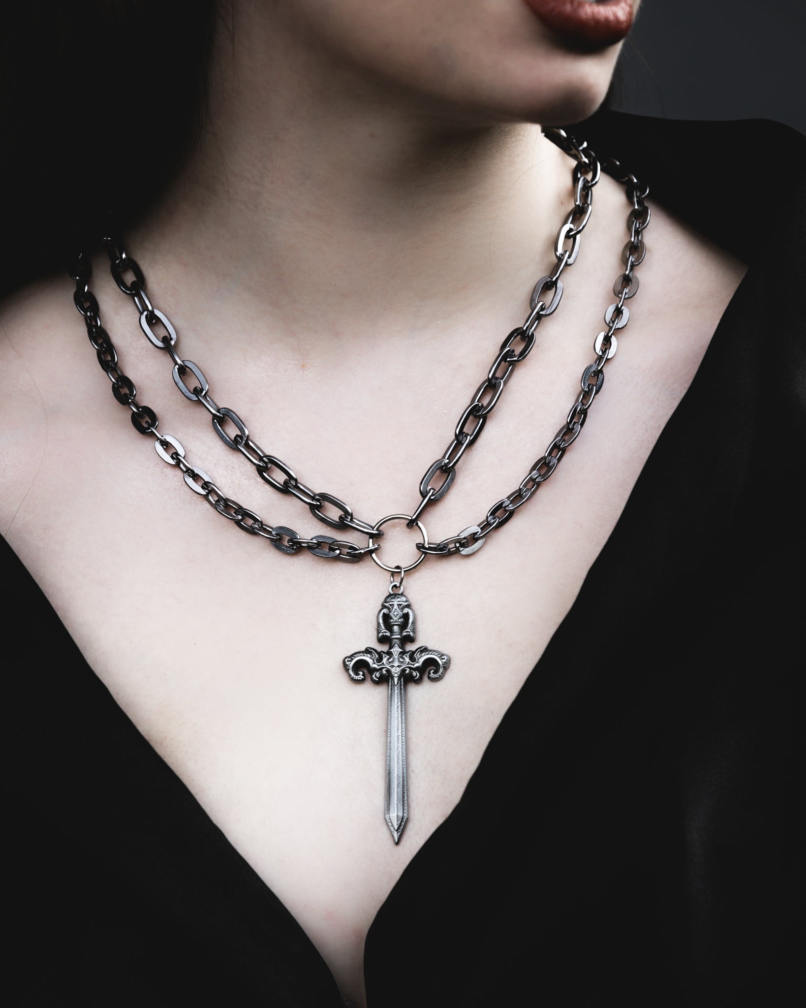 The Pretty Cult Woe Blade Necklace