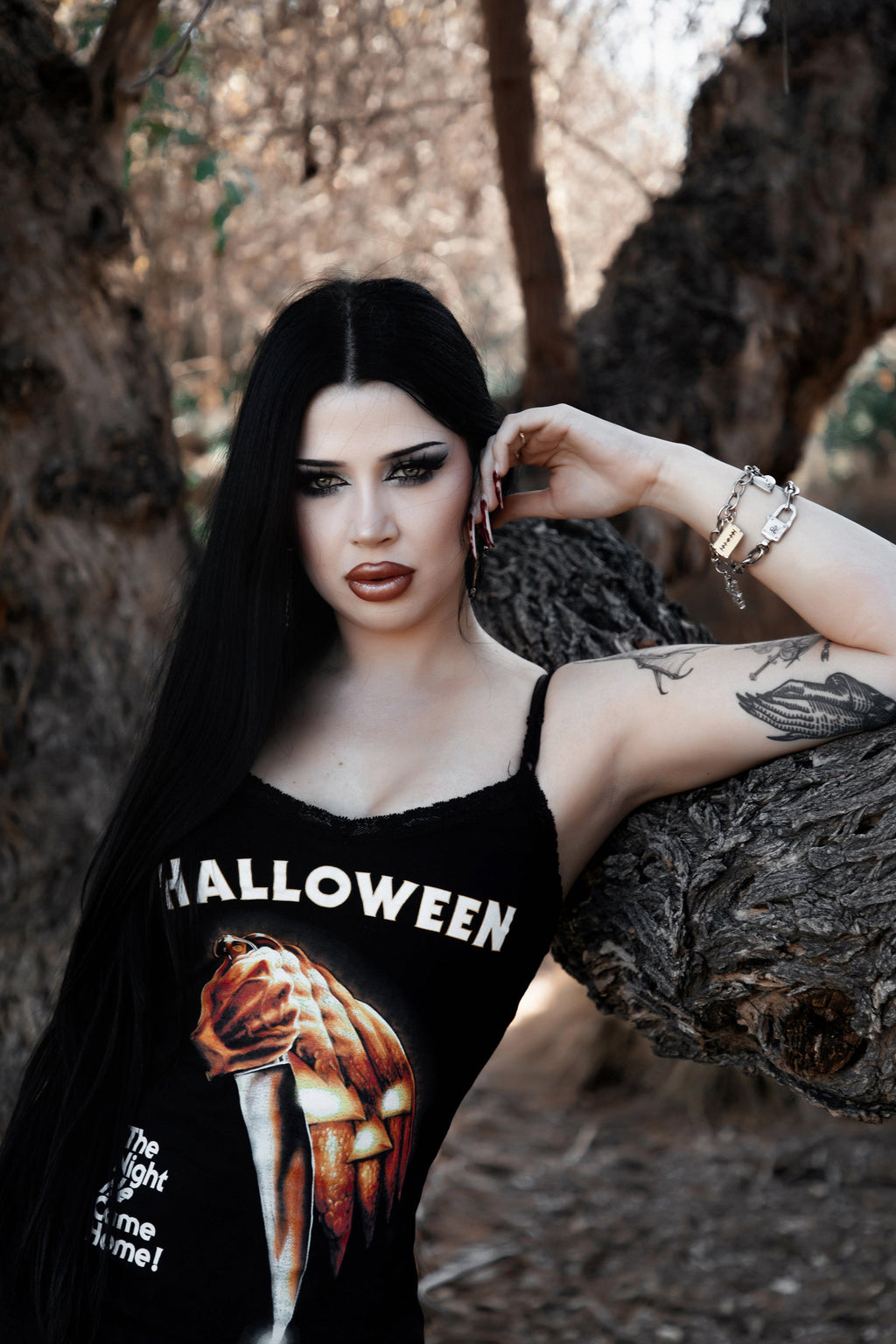 Vera's Eyecandy Halloween Lace Strap Dress