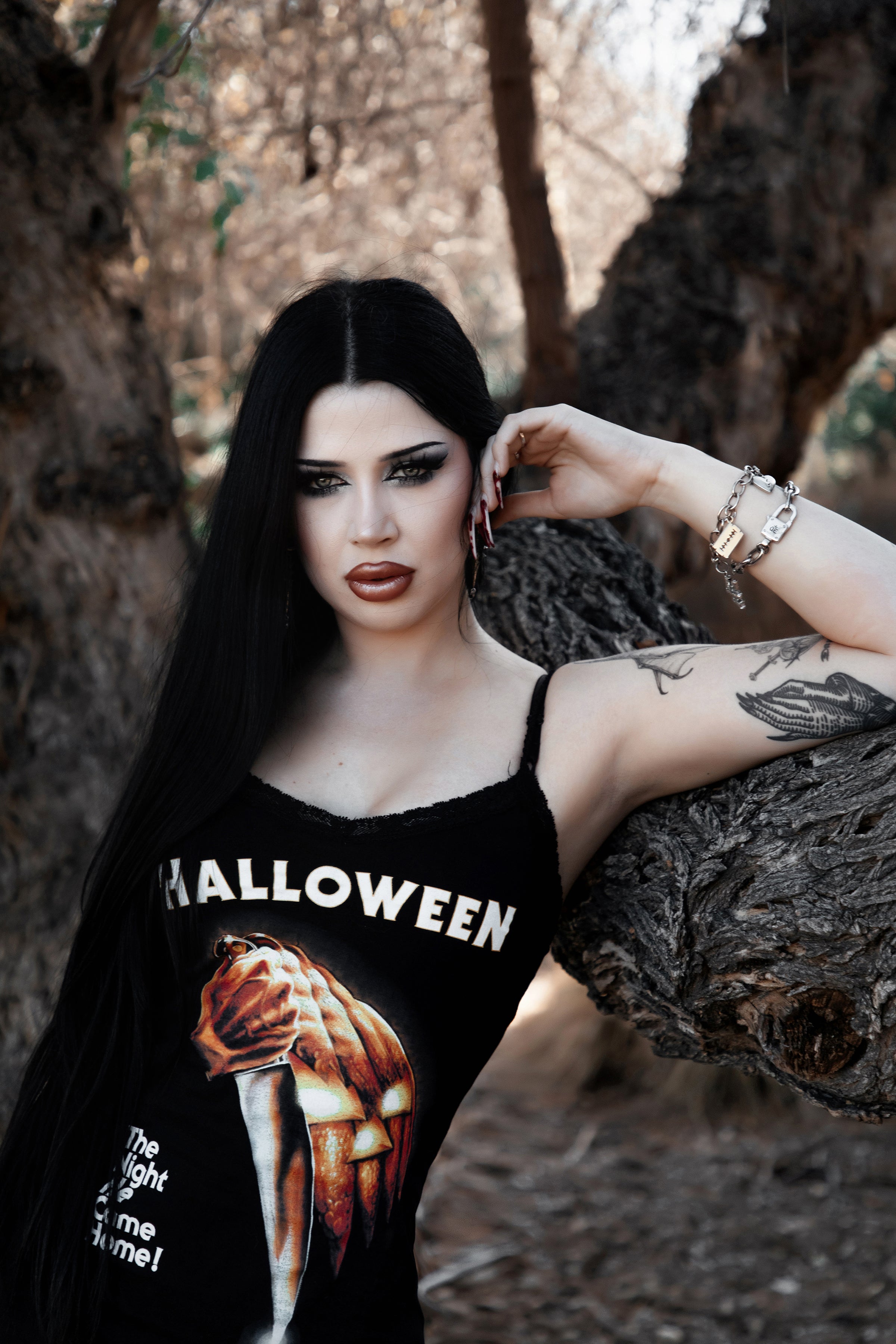 Vera's Eyecandy Halloween Lace Strap Dress