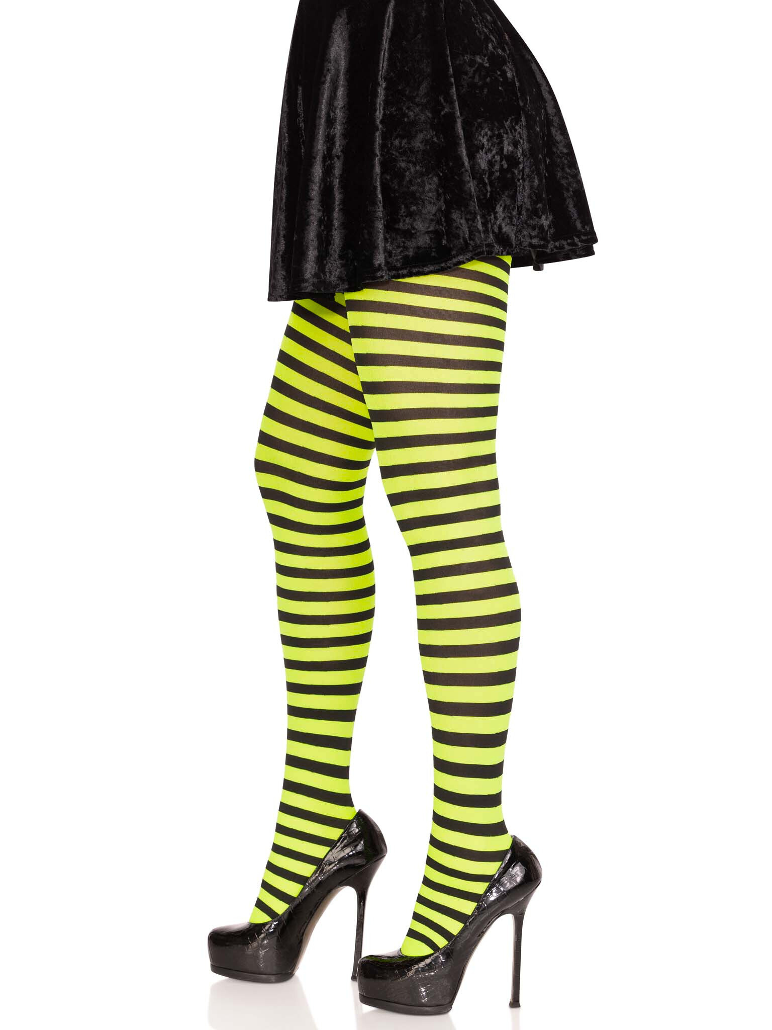 Leg Avenue Jada Striped Many Colors Tights