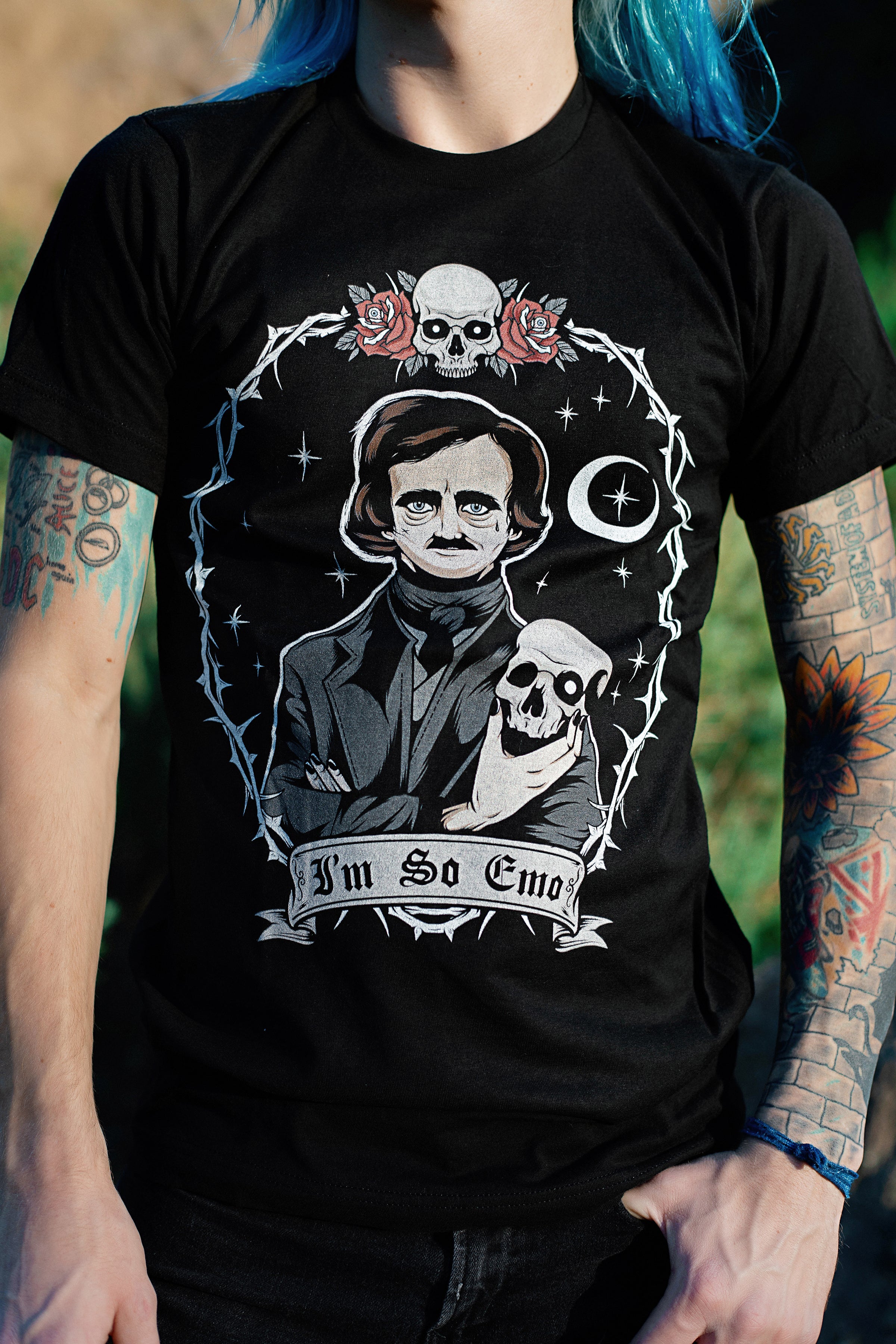 Vera's Eyecandy Edgar Allan Poe "I'm So Emo" T-Shirt
