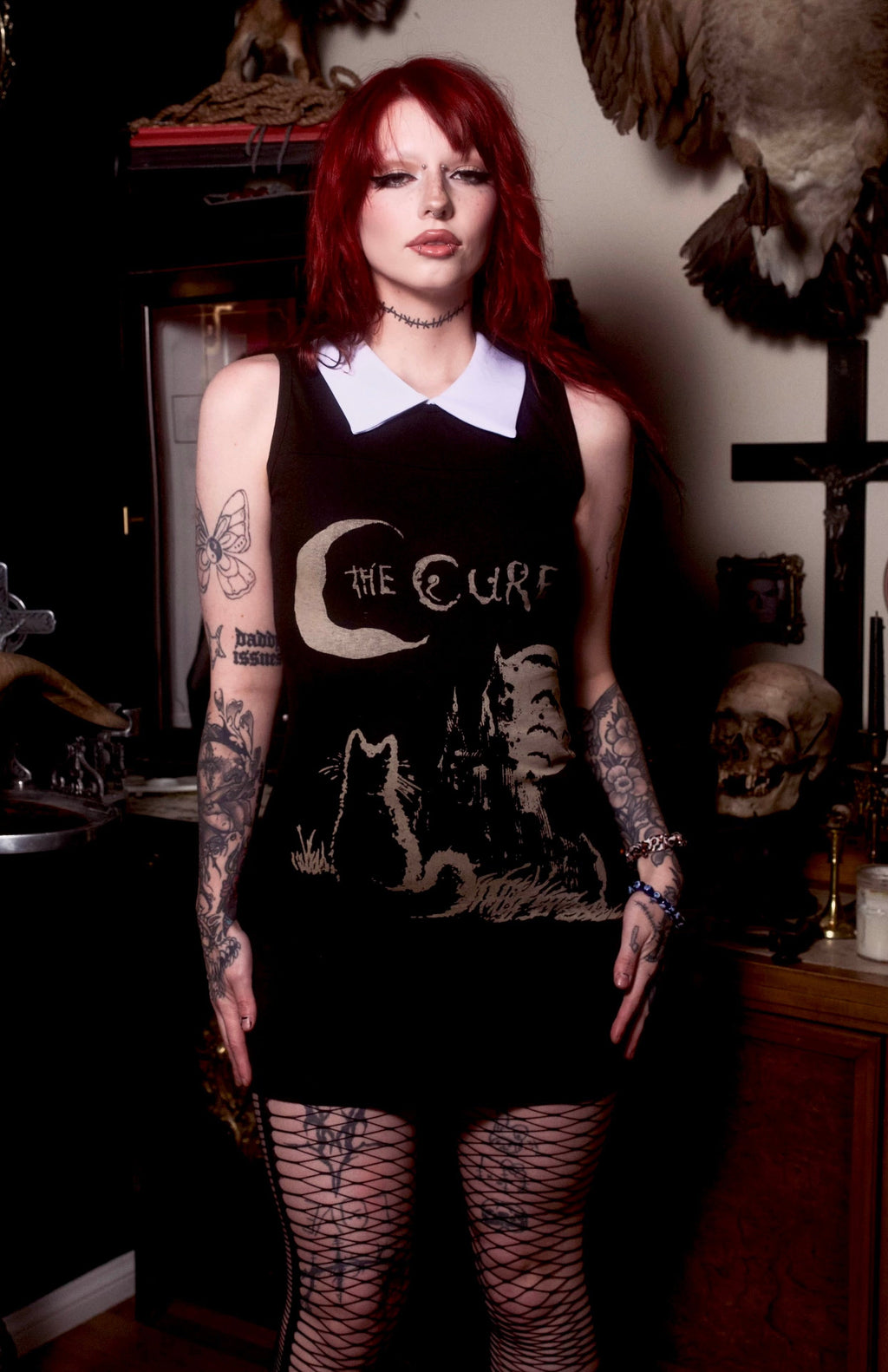 Vera's Eyecandy The Cure Goth Collar Dress