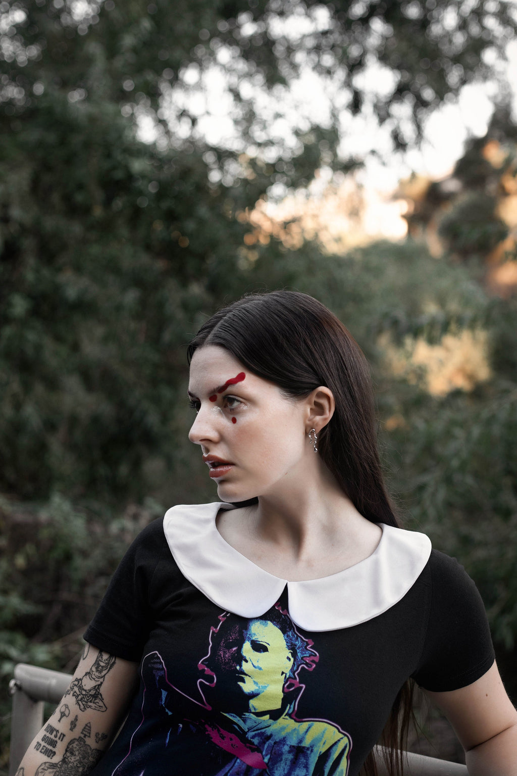 Vera's Eyecandy Halloween Movie Peter Pan Collar Dress
