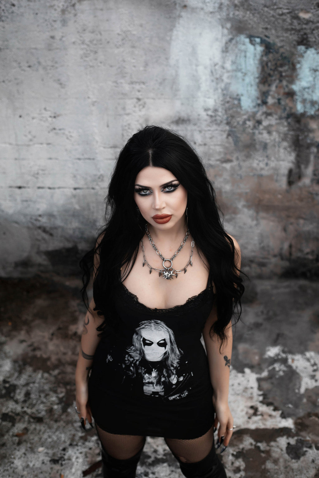Vera's Eyecandy Dead Lace Strap Band Dress