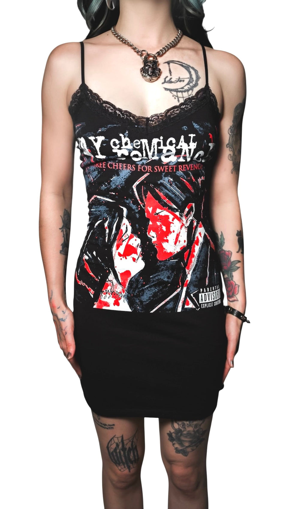 Vera's Eyecandy My Chemical Romance Lace Strap Dress