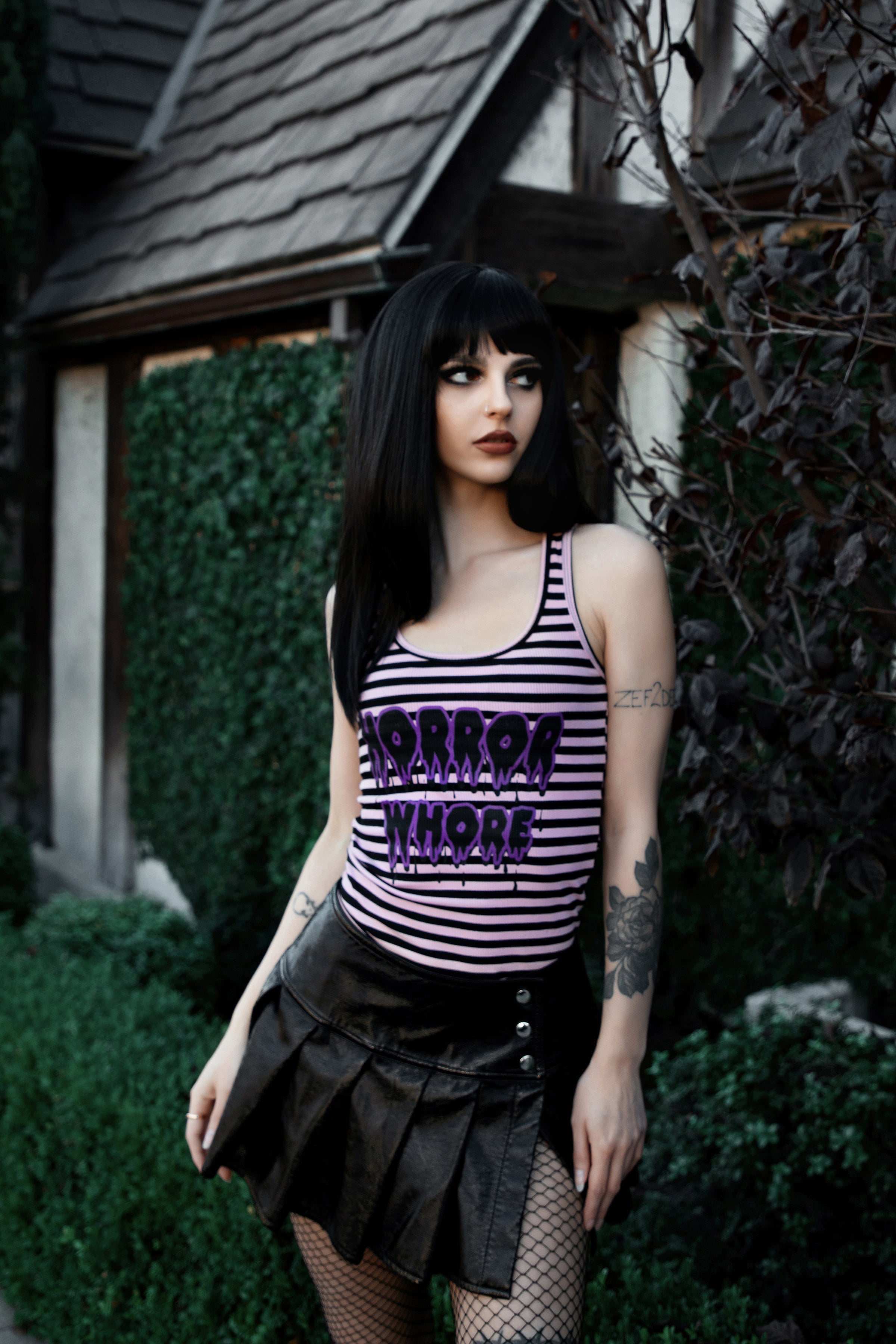 Vera's Eyecandy Horror Whore Ribbed Tank Top