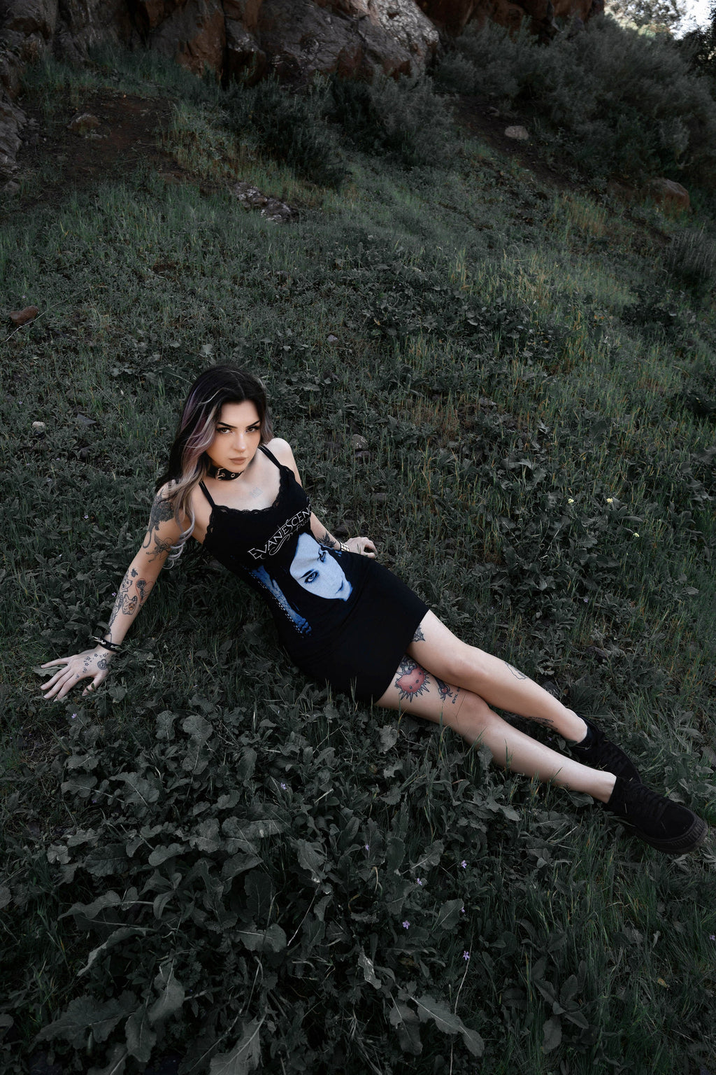 Vera's Eyecandy Evanescence Lace Strap Dress