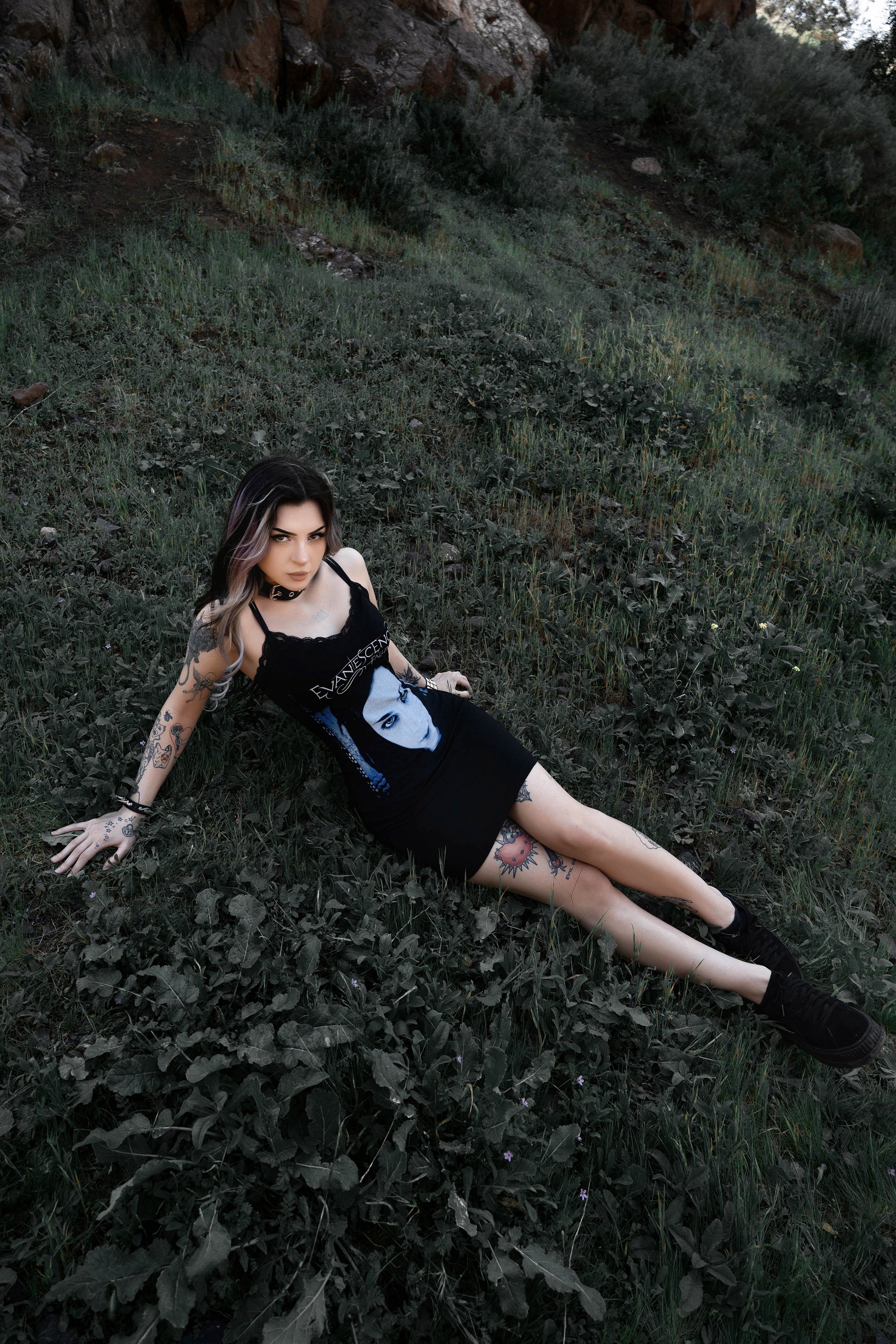 Vera's Eyecandy Evanescence Lace Strap Dress