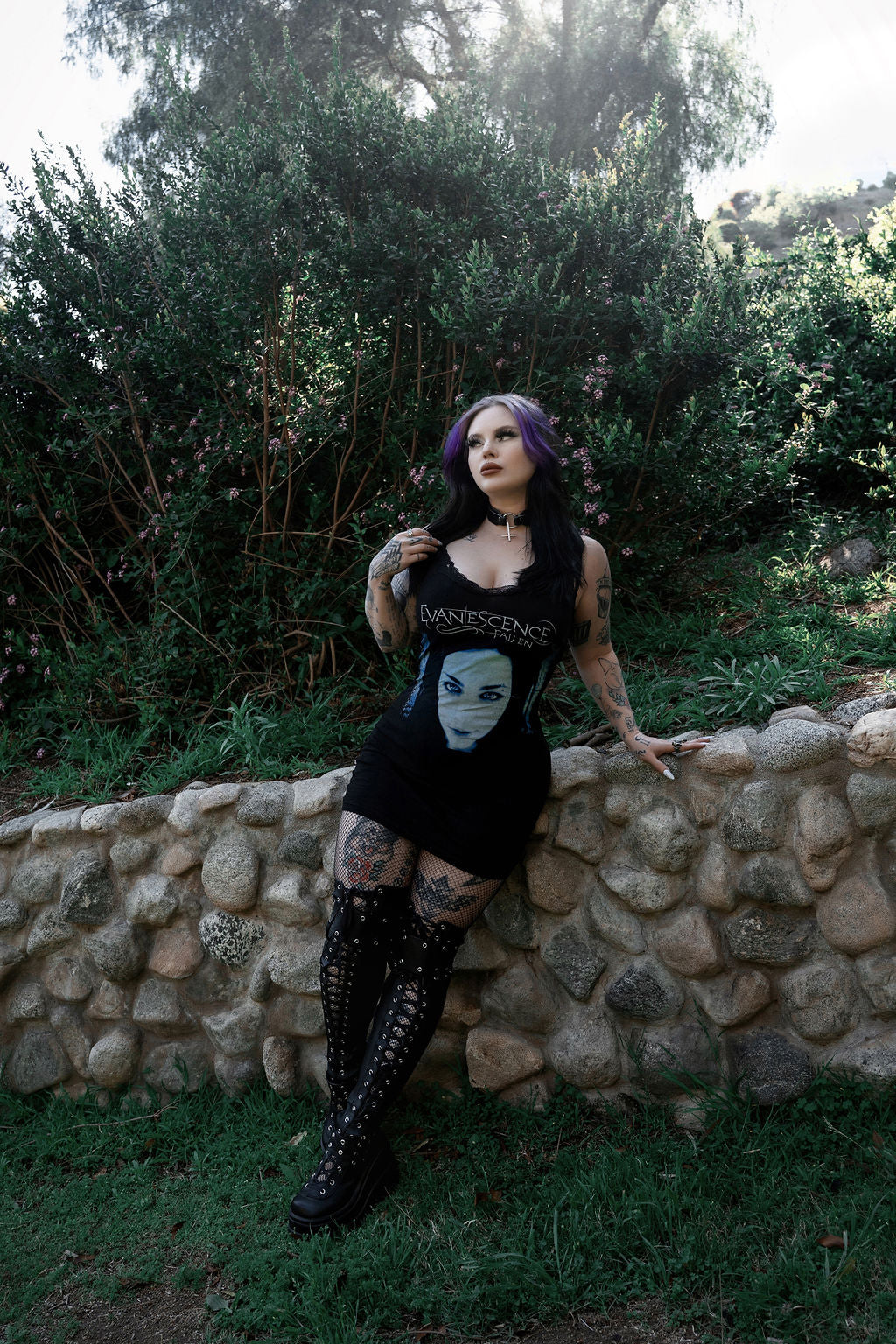 Vera's Eyecandy Evanescence Lace Strap Dress
